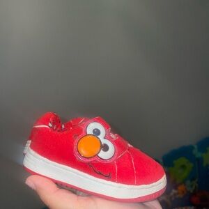 Red Kids Shoes with Cartoon Design